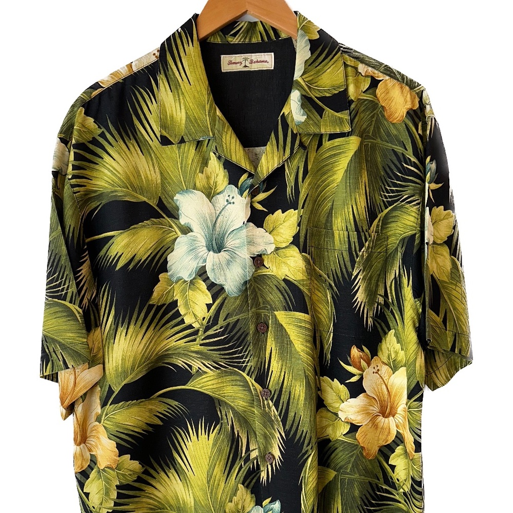 Tommy Bahama Hawaiian Button-Down Shirt.
